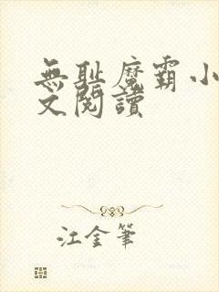 无耻魔霸小说全文阅读