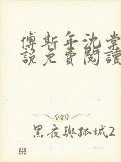 傅斯年沈棠音小说免费阅读最新章节封面