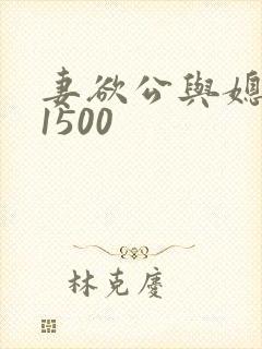 妻欲公与媳瑶瑶1500