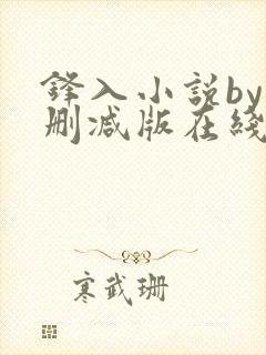 锋入小说by未删减版在线阅读免费