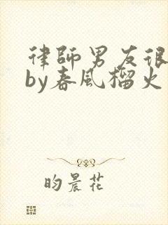 律师男友很难撩by春风榴火