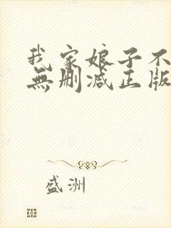 我家娘子不对劲无删减正版封面