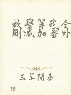 放学等我全文无删减加番外txt封面