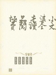 极品老婆小说免费阅读全文