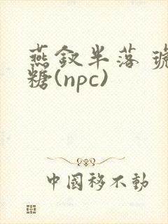 燕钗半落 琥珀糖(npc)