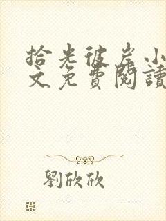 拾光彼岸小说全文免费阅读