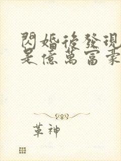 闪婚后发现老公是亿万富豪在线全本阅读