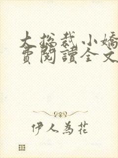 大总裁小娇妻免费阅读全文