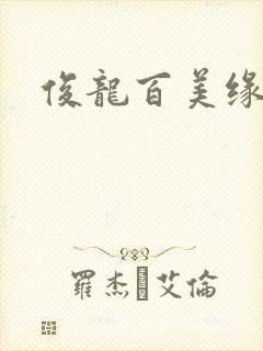 俊龙百美缘小说封面