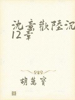 沈意欢陆沉舟第12章