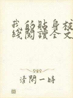 我的贴身校花在线阅读全文封面