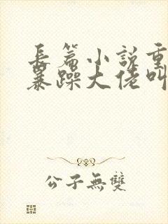 长篇小说重生后暴躁大佬叫我小祖宗