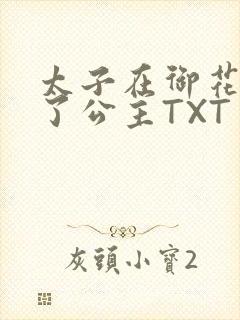 太子在御花园要了公主TXT