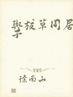 与校草同居的日子封面