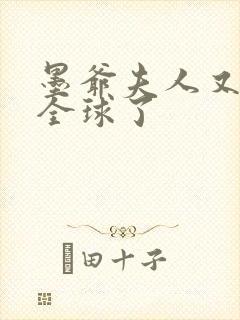 墨爷夫人又轰动全球了封面