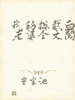 我的总裁白富美老婆全文阅读免费封面