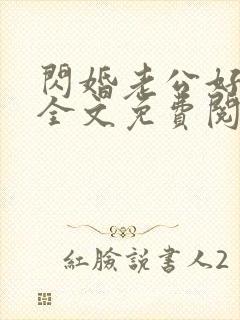 闪婚老公好神秘全文免费阅读