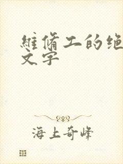 维修工的绝遇中文字