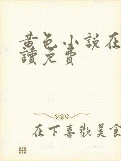 黄色小说在线阅读免费