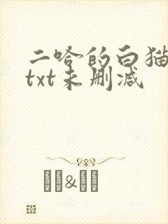 二哈的白猫师尊txt未删减