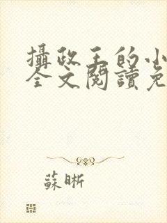 摄政王的小闲妻全文阅读免费