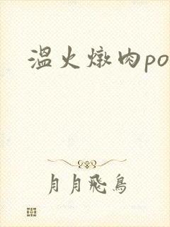 温火炖肉pop封面