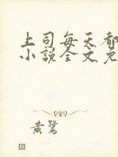 上司每天都撩我小说全文免费阅读