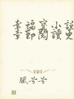 幸福宝小说免费章节阅读更新时间