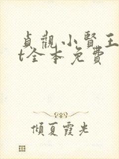 贞观小贤王txt全本免费