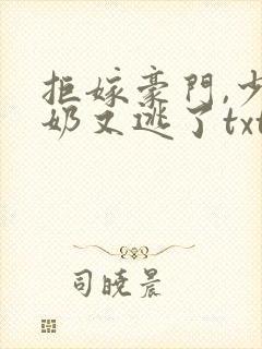 拒嫁豪门,少奶奶又逃了txt.小说免费阅读封面