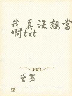 我真没想当反派啊txt