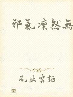 邪气凛然无弹窗