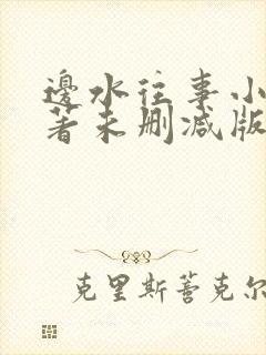 边水往事小说原著未删减版