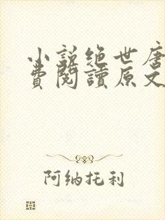 小说绝世唐门免费阅读原文