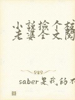 小说捡个校花做老婆全文阅读