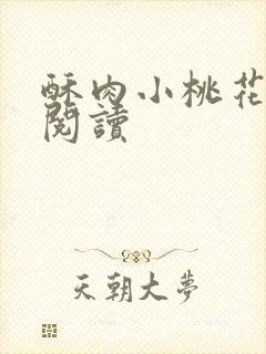 酥肉小桃花全文阅读