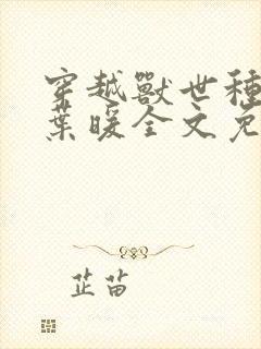 穿越兽世种田记叶暖全文免费阅读封面