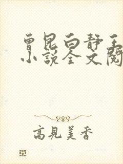 曹昆白静王珊珊小说全文阅读封面
