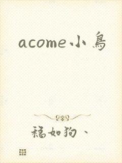 acome小鸟封面