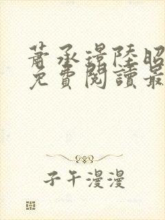 萧承璟陆昭全文免费阅读最新章节封面