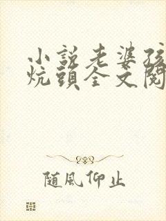 小说老婆孩子热炕头全文阅读