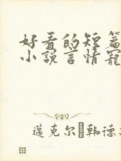 好看的短篇完结小说言情宠文