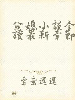 公媳小说全文阅读最新章节内容封面