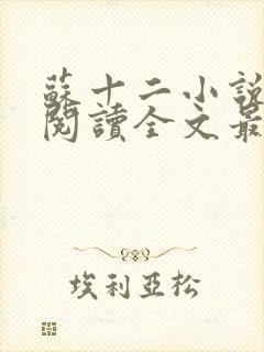 苏十二小说免费阅读全文最新章节封面