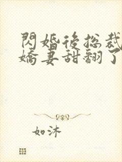 闪婚后总裁农村娇妻甜翻了61
