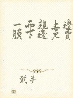 一面亲上边一面膜下边免费阅读