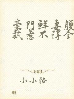 豪门鲜妻腹黑总裁惹不得全文免费