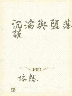 沉沦与堕落的小说