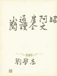 小通房阿昭免费阅读全文