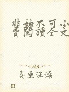 非她不可小说免费阅读全文
